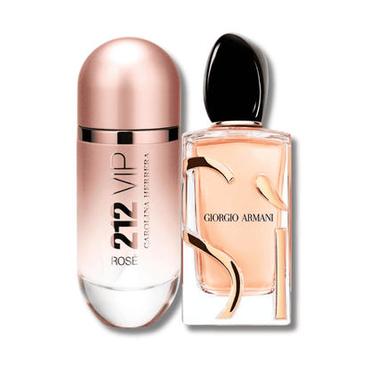 Luxury Women’s Duo – Carolina Herrera 212 Vip Rosé 80ml & Giorgio Armani Si 100ml (Iconic Fragrance Set)