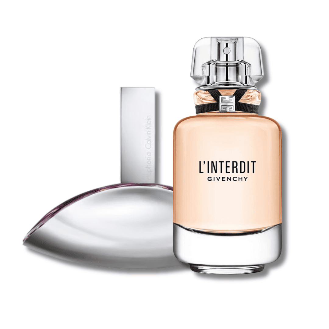 Luxury Women’s Duo – Givenchy L’Interdit 80 ml & Calvin Klein Euphoria 100ml (Iconic Fragrance Set)