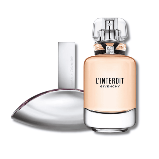 Luxury Women’s Duo – Givenchy L’Interdit 80 ml & Calvin Klein Euphoria 100ml (Iconic Fragrance Set)