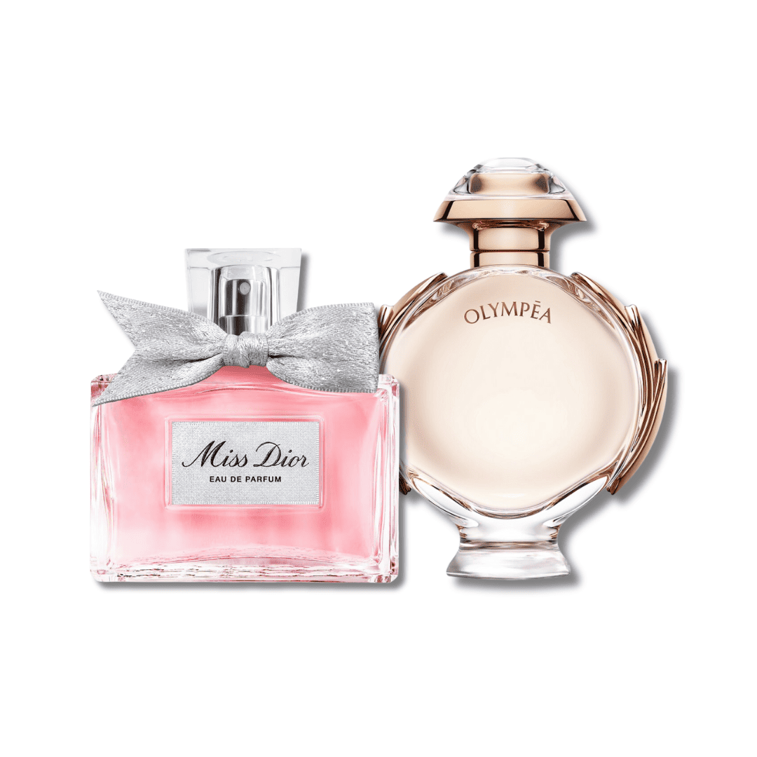 Luxury Women’s Duo – Paco Rabanne Olympea 80ml & Dior Miss Dior 100ml (Iconic Fragrance Set)