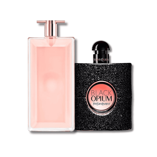 Luxury Women’s Duo – Yves Saint Laurent Black Opium 90 ml & Lancôme Idôle 100 ml (Iconic Fragrance Set)